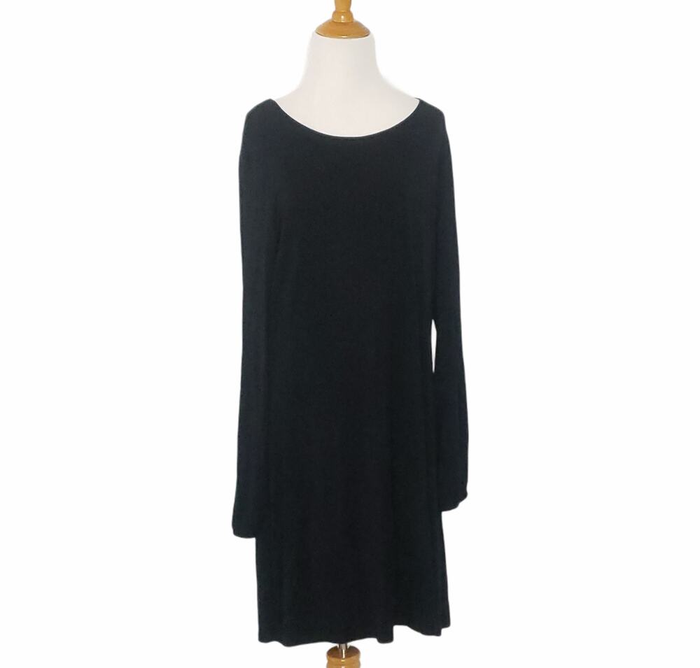 Rachel Zoe Womens Minimalist Black Shift Stretch Capsule Work Basics Office XL